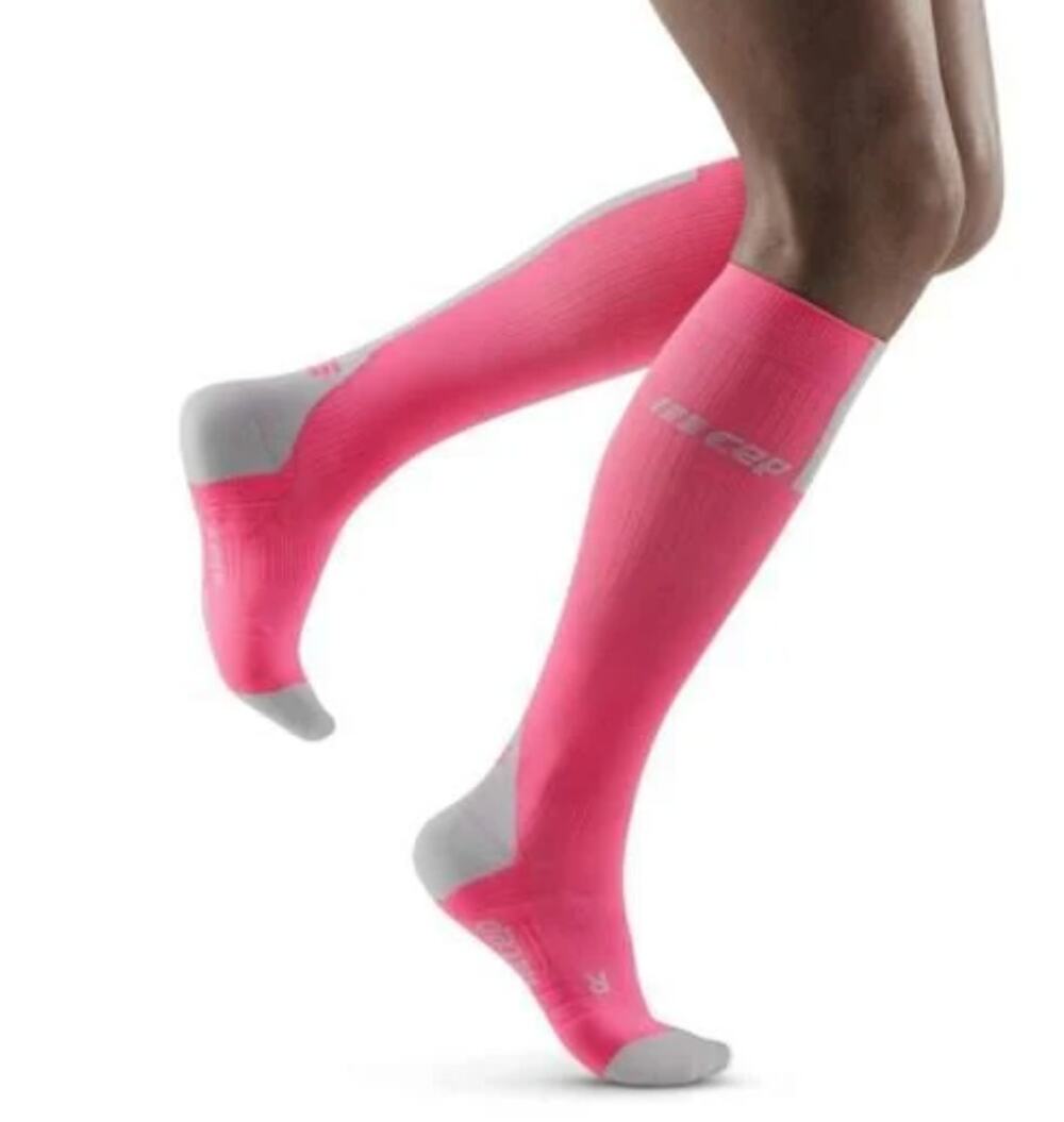 CEP Women's II Compression 3.0 Knee High Tall Running Sock | Rose Pink NEW